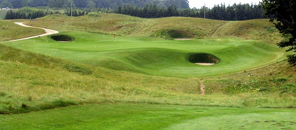 Paintbrush Right down to the stone fencing, the massive hills, fescue grasses, sod-wall bunkers and the occasional blind shot, Devils Paintbrush has the rustic look and genuine quality of an Irish or Scottish links... - From the Paintbrush website.