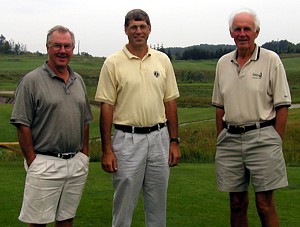 Wright group TurfNet members Ken Wright and John Gehman (c) with me at the Paintbrush.