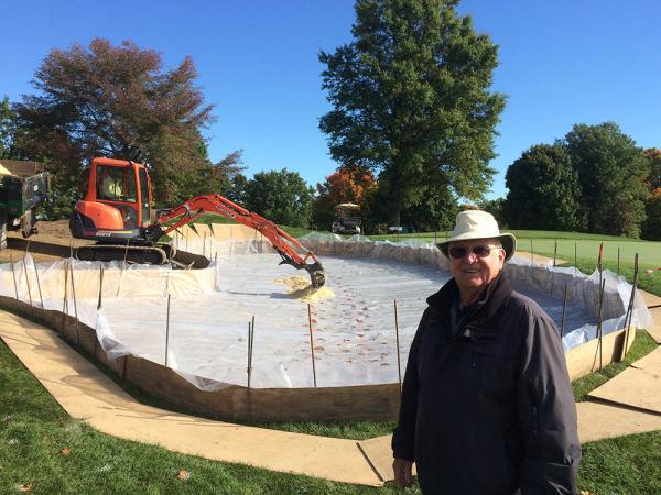 Frank Dobie's bunker construction method has been working for him since the 1960s.