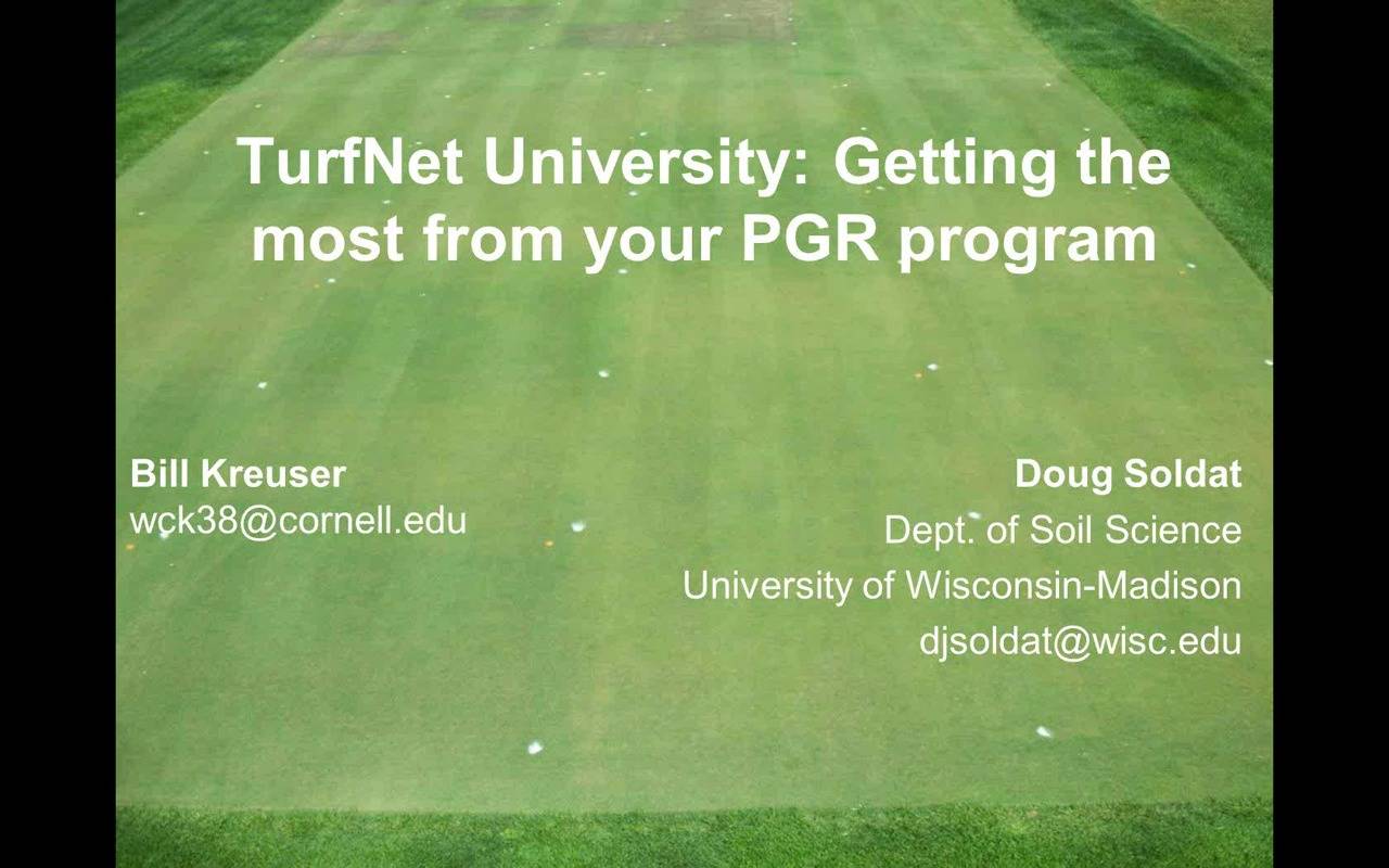 Getting the Most From Your PGR Program inar Archives