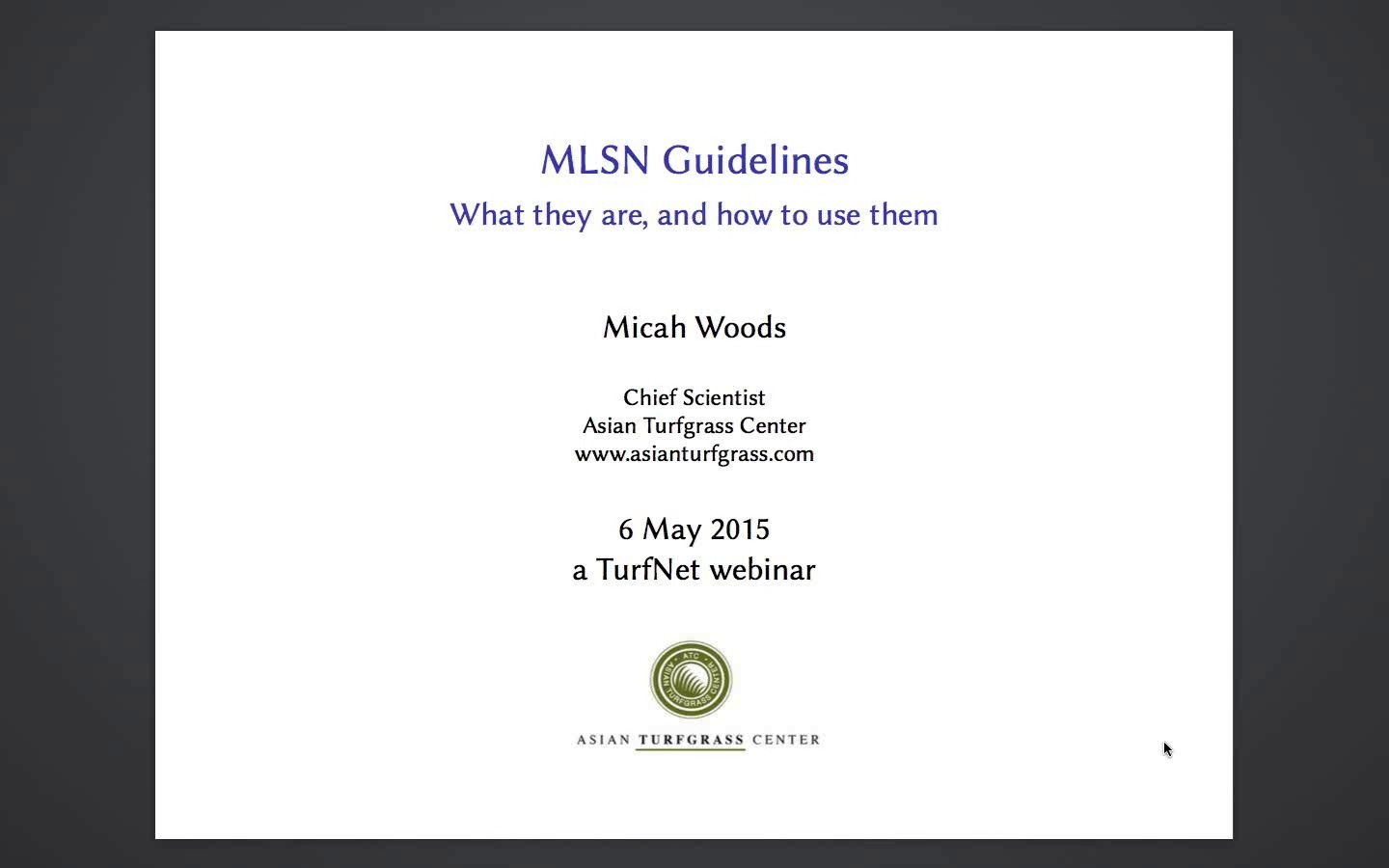 MLSN Guidelines What They Are and How to Use Them Webinar Archives