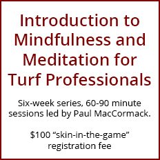 Mindfulness for Turf Professionals Workshop Series, March 2021