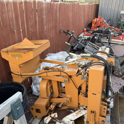   WaterWick French Drain Material Hopper Vibratory Plow