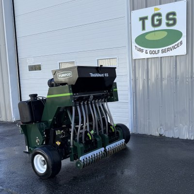  2021 Turfco Tri Wave 45 (52 hrs, like NEW)