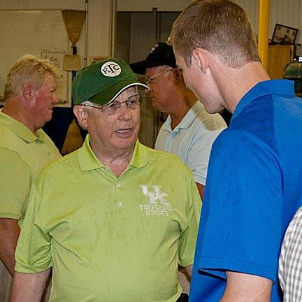 A.J. Powell, Ph.D. (left) at this year's University of Kentucky field day.