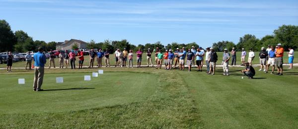 About 60 people attended the fourth  field day at the Southeastern Turfgrass Research Center in Lexington, Kentucky. Photo by John Reitman